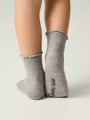 Носки без резинки с волнистым бортом tip-top 1019 серый, , 16-18, CONTE-KIDS, - 2