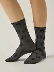 Носки вискозные conte classic 688 графит, , 36-38 (23-25), CONTE ELEGANT, - 1