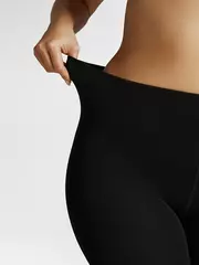 Легинсы женские из микрофибры с флисом minimi piuma 260 maxi nero, , 5, MINIMI, - 5