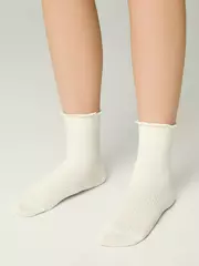 Носки с волнистым бортом tip-top 1019 молочный, , 16-18, CONTE-KIDS, - 1