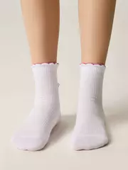 Носки детские (декор, бантики) tip-top 065 белый-розовый, , 16, CONTE-KIDS, - 3