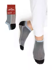 Мужские укороченные носки omsa active 109 blu chiaro, , 42-44 (27-29), OMSA, - 1