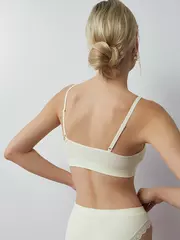 Топ на тонких бретелях с вкладышами minimi 1011s french chic avorio, , 46/48 (m/l), MINIMI, - 4