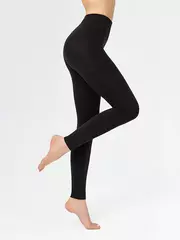 Легинсы хлопковые с флисом minimi siberia 300 nero, , 3, MINIMI, - 2