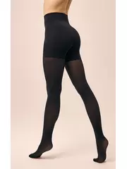 Моделирующие колготки из микрофибры minimi push up micro 3d 70/140 nero, , 3, MINIMI, - 2