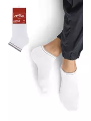 Укороченные мужские носки omsa active 105 bianco, , 45-47 (29-31), OMSA, - 1
