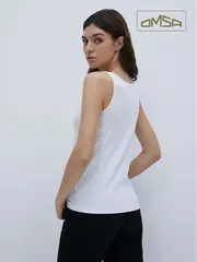 Майка женская omsa d1101 bianco, , 42 (XS), OMSA, - 2