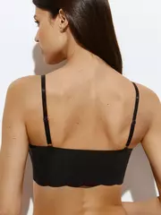 Кроп-топ на тонких бретелях omsa invisible 1111b nero, , 52(2XL), OMSA, - 3