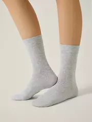 Удлинённые женские носки conte classic 784 светло-серый, , 36-38 (23-25), CONTE ELEGANT, - 1