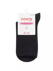 Удлинённые женские носки conte classic 751 черный, , 39-41 (25-27), CONTE ELEGANT, - 4