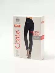 Ультрамягкие джеггинсы с высокой посадкой swift new темно-синий, , 164-90/XS, CONTE ELEGANT, - 1