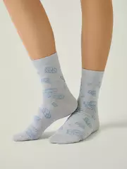 Носки женские conte classic 697 бледно-фиолетовый, , 39-41 (25-27), CONTE ELEGANT, - 1