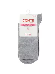 Удлинённые женские носки conte classic 784 серый, , 39-41 (25-27), CONTE ELEGANT, - 4