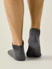 Мужские укороченные носки с кашемиром и вискозой conte 000 темно-серый, , 44-45 (29), CONTE, - 2