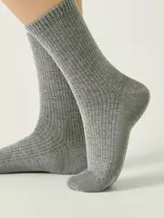 Удлинённые женские носки conte classic 751 серый, , 39-41 (25-27), CONTE ELEGANT, - 2