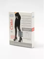 Ультраэластичные джеггинсы с металлической вышивкой flores nero, , 164-98/M, CONTE ELEGANT, - 2