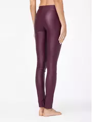 Эффектные леггинсы "под кожу" glory bordo, , 170-84-92/XS, CONTE ELEGANT, - 4