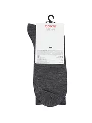 Мужские удлинённые носки с шерстью conte 000 темно-серый, , 44-45 (29), CONTE, - 5