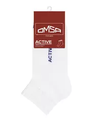 Короткие мужские носки omsa active 111 bianco, , 39-41 (25-27), OMSA, - 4