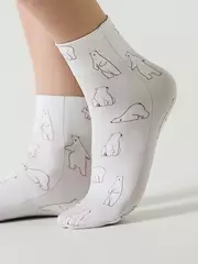 Носки с рисунком «белые мишки» fantasy 936 mix, , 36-39 (23-25), CONTE ELEGANT, - 1