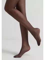 Колготки с рисунком «ромбы» и горошком из люрекса lusso grafit, , 2, CONTE ELEGANT, - 5