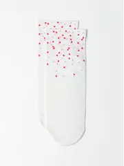 Носки с рисунком «сердечки» fantasy 70 den 148 mix, , 36-39 (23-25), CONTE ELEGANT, - 3
