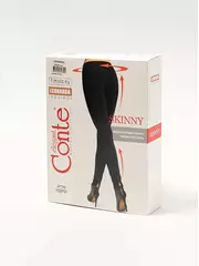 Моделирующие женские леггинсы с высокой посадкой и молниями leonarda nero, , 170-90/XS, CONTE ELEGANT, - 1