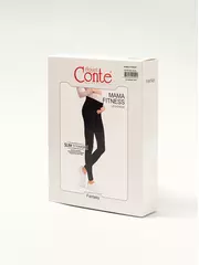 Ультракомфортные леггинсы для беременных mama fitness black, , 164-90/XS, CONTE ELEGANT, - 1