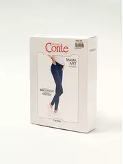 Ультракомфортные леггинсы для беременных с трендовым рисунком mama art denim, , 164-94/S, CONTE ELEGANT, - 1