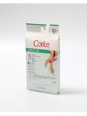Гольфы женские solo 20 (2 пары), , 36-39 (23-25), CONTE ELEGANT, - 4