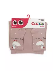 Колготки с рисунком «уточка» tip-top 713 пепельно-розовый, , 80-86 (14), CONTE-KIDS, - 5