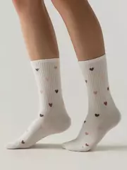 Удлиненные женские носки conte active 966 молочный, , 39-41 (25-27), CONTE ELEGANT, - 2