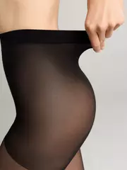 Колготки c объемным рисунком из флока euphoria nero, , 4, CONTE ELEGANT, - 5