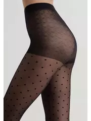 Фантазийные колготки с рисунком "точки" pois nero, , 2, CONTE ELEGANT, - 3