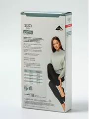 Теплые легинсы из хлопка conte cotton 300 nero, , 2, CONTE ELEGANT, - 4