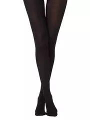 Теплые женские колготки из микрофибры conte trendy 150 nero, , 4, CONTE ELEGANT, - 5