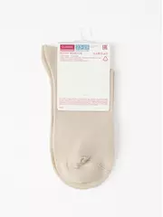 Удлинённые женские носки с пикотом «ромашки» conte classic 1154 бежевый, , 36-39, CONTE ELEGANT, - 5