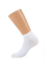 Укороченные мужские носки omsa classic 201 bianco, , 42-44 (27-29), OMSA, - 2