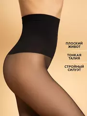 Колготки с утягивающим поясом innamore talia slim 20 nero, , 3, INNAMORE, - 3