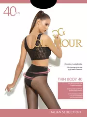 Колготки glamour thin body 40 nero, , 3, GLAMOUR, - 2