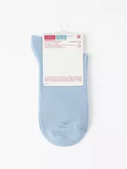 Удлинённые женские носки с пикотом «подснежник» conte classic 1138 светло-голубой, , 36-39, CONTE ELEGANT, - 6