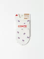 Носки женские с рисунком «бантики» fantasy 939 mix, , 36-39 (23-25), CONTE ELEGANT, - 5