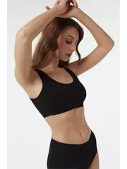 Бюстье женское из хлопка lbe 2018.1 basic collection black, , 170-92/M, CONTE ELEGANT, - 3