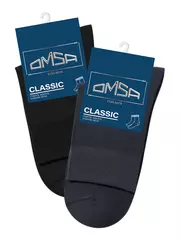 Носки мужские классические omsa classic 202 grigio scuro, , 45-47 (29-31), OMSA, - 2