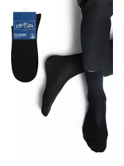 Носки мужские из бамбука omsa classic 205 nero, , 42-44 (27-29), OMSA, - 1