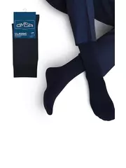 Мужские классические носки omsa classic 204 blu, , 42-44 (27-29), OMSA, - 1