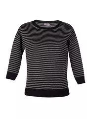 Джемпер женский conte вязаный ldk 005 черный-серебристый, , 158,164-88, CONTE ELEGANT, - 1