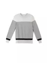 Экстрамягкий фактурный женский джемпер с металлическим блеском 035 серый, , 170,176-84, CONTE ELEGANT, - 3