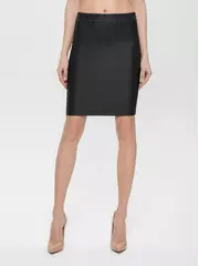Юбка-карандаш женская с напылением "под кожу" gloria nero, , 170-84-90/XS, CONTE ELEGANT, - 3