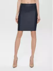 Юбка-карандаш женская с напылением "под кожу" gloria navy, , 170-84-90/XS, CONTE ELEGANT, - 1